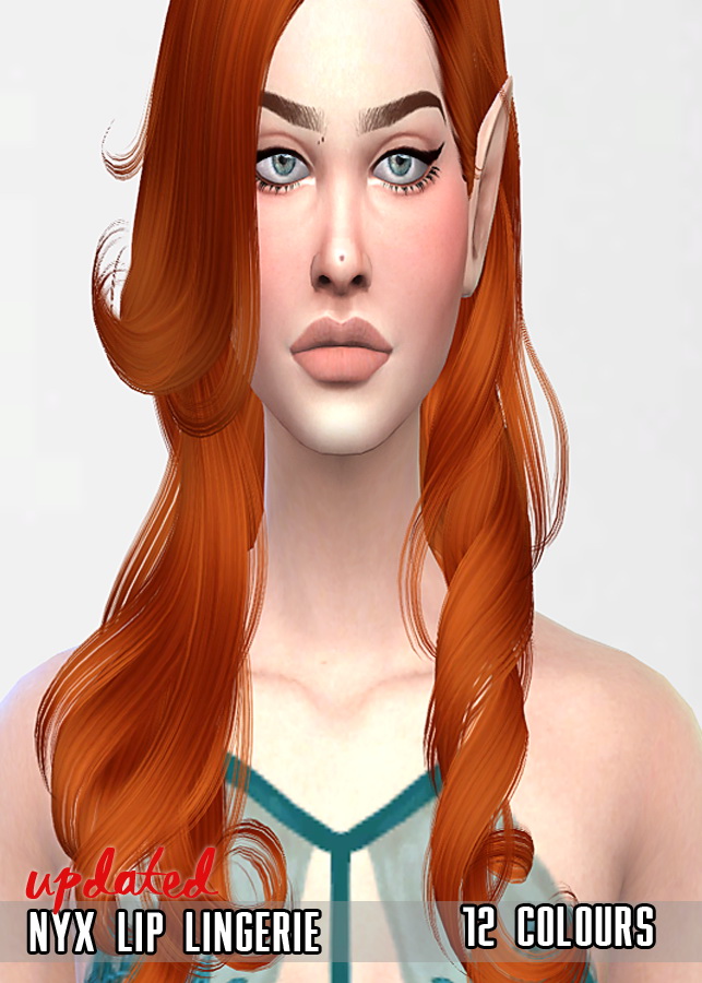 Sims 4 Nyx lips updated at Sims by Skye