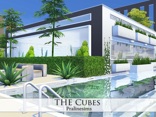 Sims 4 The Cubes house by Pralinesims at TSR