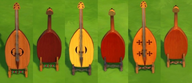 Sims 4 Vielle (Medieval Violin) by Esmeralda at Mod The Sims