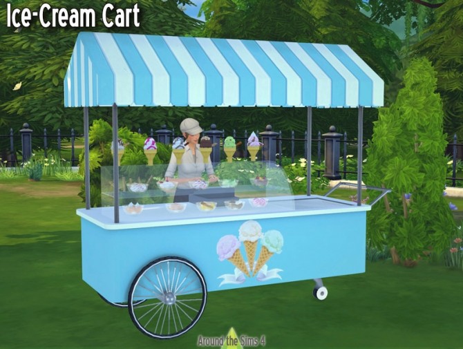Sims 4 Ice Cream Stand by Sandy at Around the Sims 4
