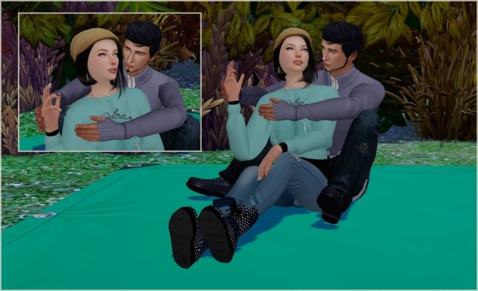 Sims 4 Near fire posepack at Rethdis love