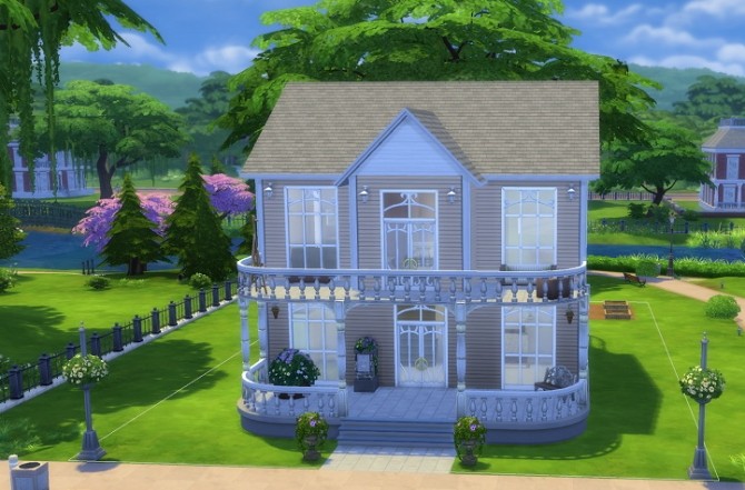 Sims 4 Fliederweg 2 house by thepinkpanther at Beauty Sims