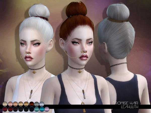 Sims 4 Promise Hair by LeahLillith at TSR