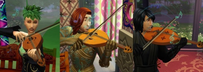 Sims 4 Vielle (Medieval Violin) by Esmeralda at Mod The Sims