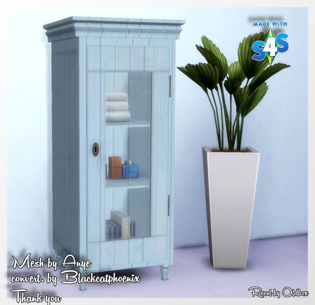 Sims 4 AnYe shabby country cabinet recolor by Oldbox at All 4 Sims