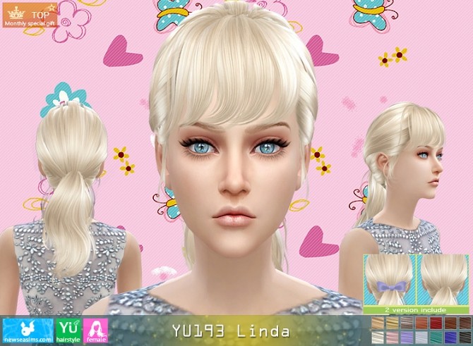 Sims 4 YU193 Linda hair (Pay) at Newsea Sims 4