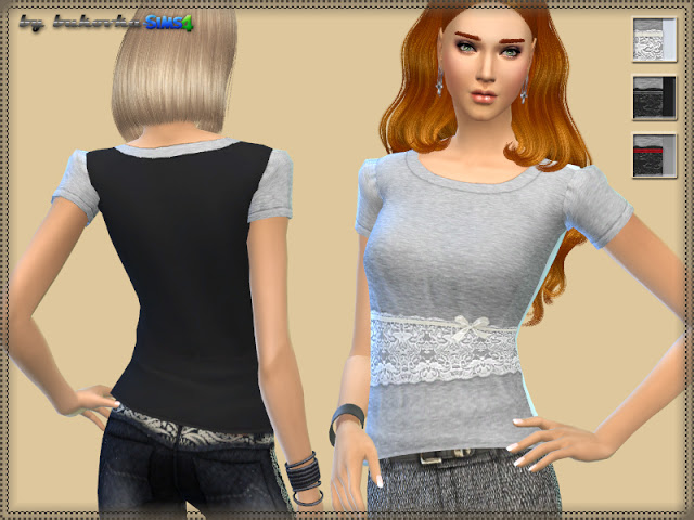 Sims 4 Lace shirt at Bukovka