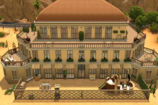 Sims 4 Desert palace by Commari at Blacky’s Sims Zoo