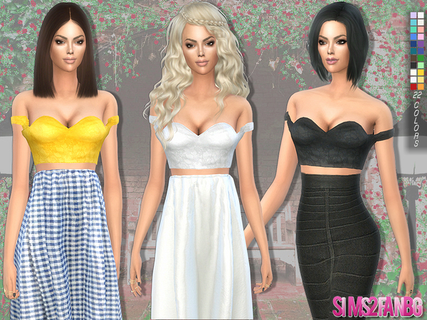 Sims 4 Summer top by sims2fanbg at TSR