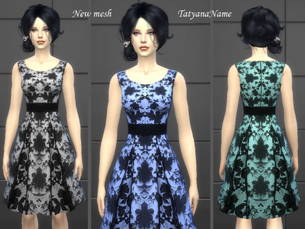 Sims 4 Dress 09 by TatyanaName at TSR