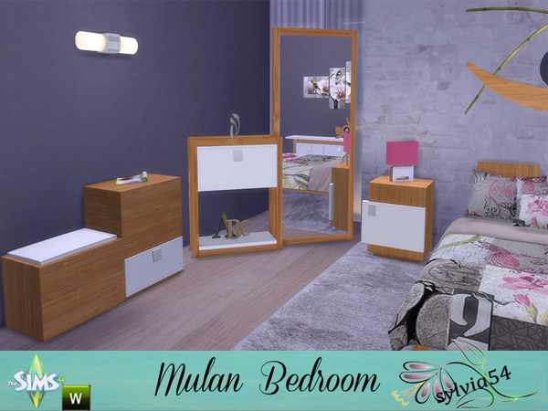Sims 4 Mulan Bedroom by sylvia54 at TSR