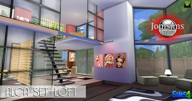 Sims 4 NEW ALCA SET + LOFT at Jomsims Creations