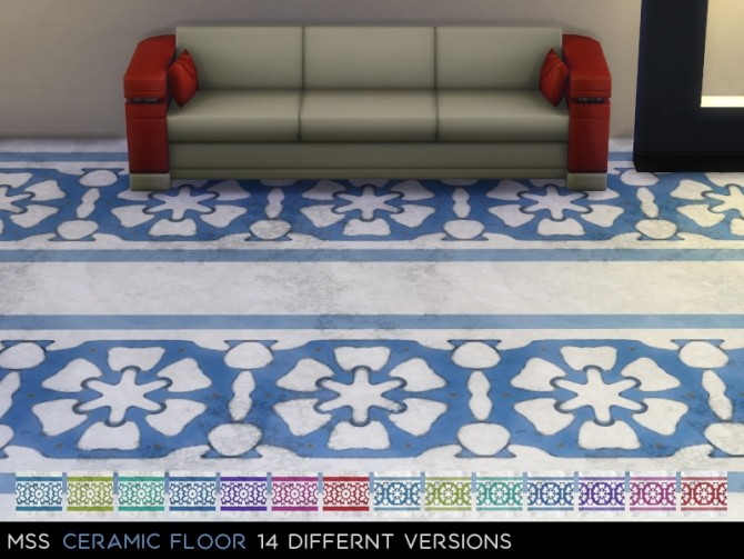 Sims 4 Ceramic Floor by midnightskysims at SimsWorkshop