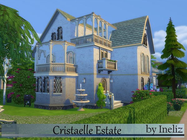 Sims 4 Cristaelle Estate by Ineliz at TSR