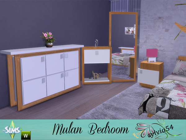 Sims 4 Mulan Bedroom by sylvia54 at TSR