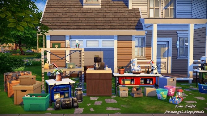 Sims 4 Garage Sale no CC at Frau Engel