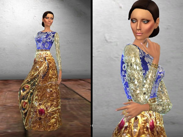 Sims 4 Authentic eastern and western fusion clothing by Juxtaposition at TSR
