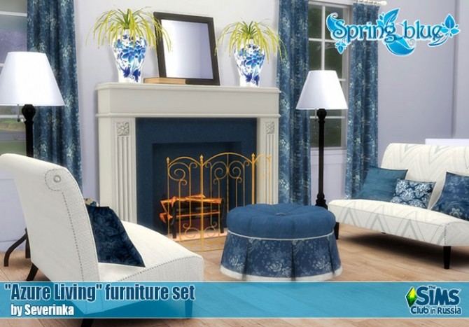 Sims 4 Azure Living at Sims by Severinka