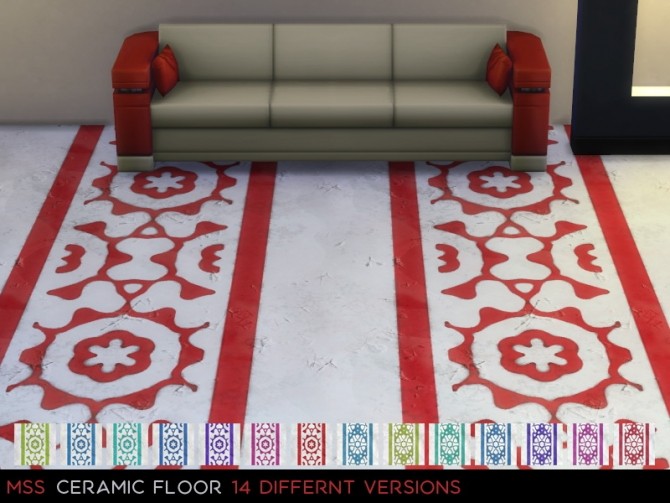 Sims 4 Ceramic Floor 2 by midnightskysims at SimsWorkshop