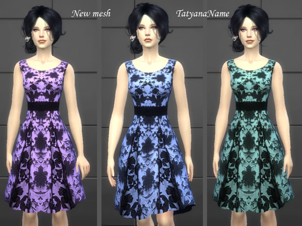 Sims 4 Dress 09 by TatyanaName at TSR