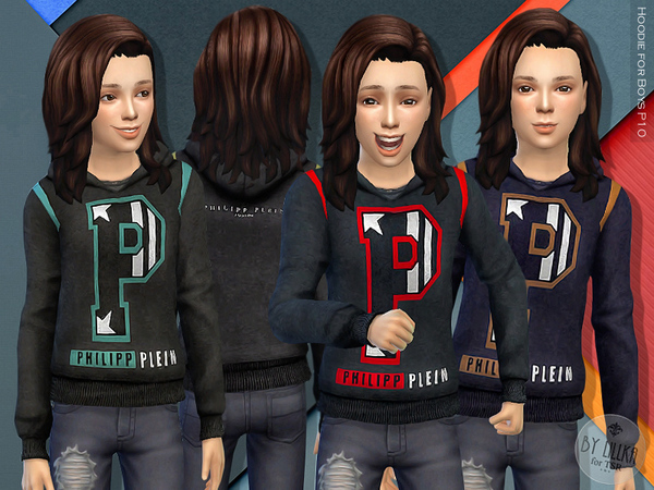 Sims 4 Hoodie for Boys P10 by lillka at TSR