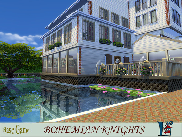 Sims 4 Bohemian Knights house by evi at TSR