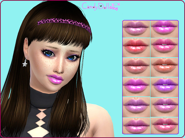 Sims 4 CandyDoll Super Cute Gloss by DivaDelic06 at TSR