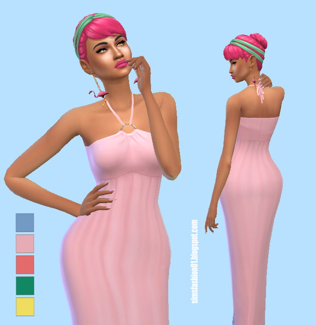Sims 4 Dress for summer at Sims Fashion01