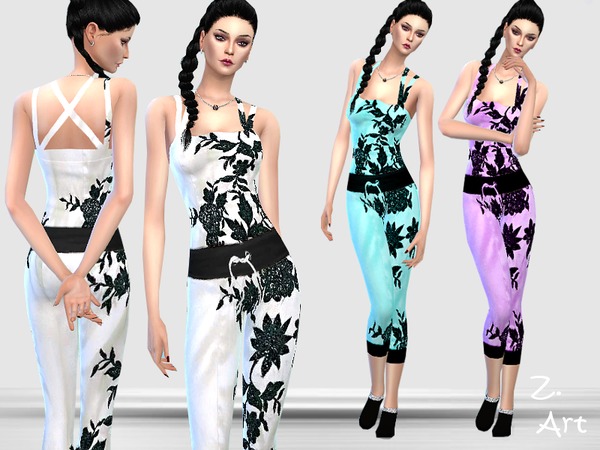Sims 4 Lotus dress by Zuckerschnute20 at TSR