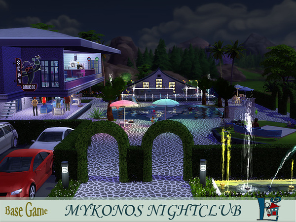Sims 4 Mykonos Night Club by evi at TSR