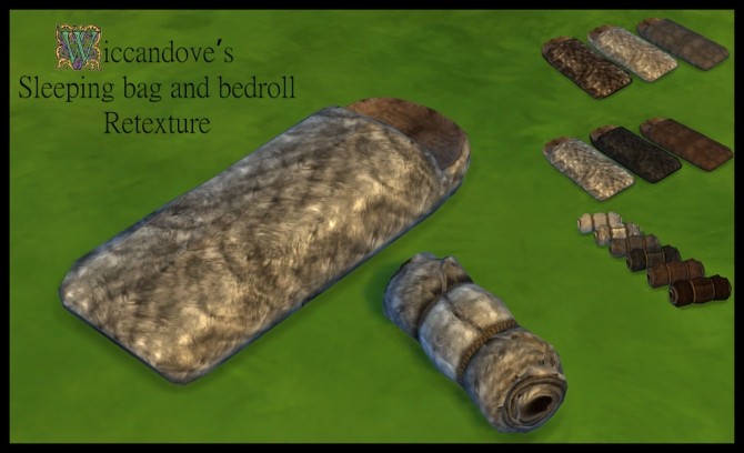 Sims 4 Deco Bedrolls by Wiccandove at SimsWorkshop