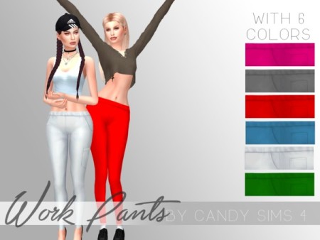 Work Pants by CandySims4 at TSR