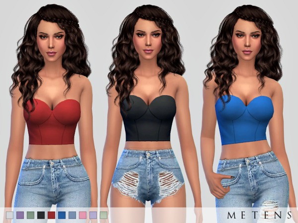 Sims 4 Outlaw Top by Metens at TSR
