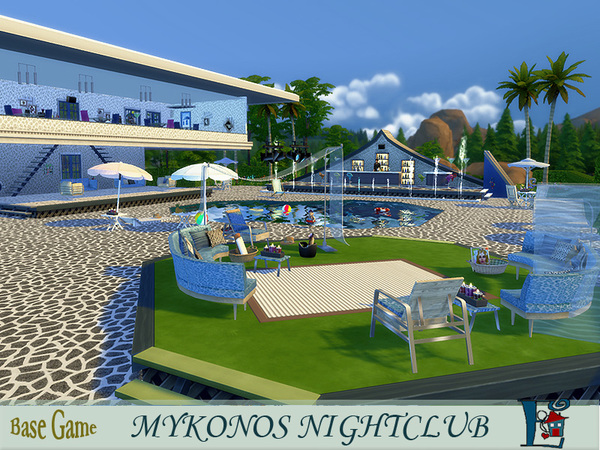 Sims 4 Mykonos Night Club by evi at TSR