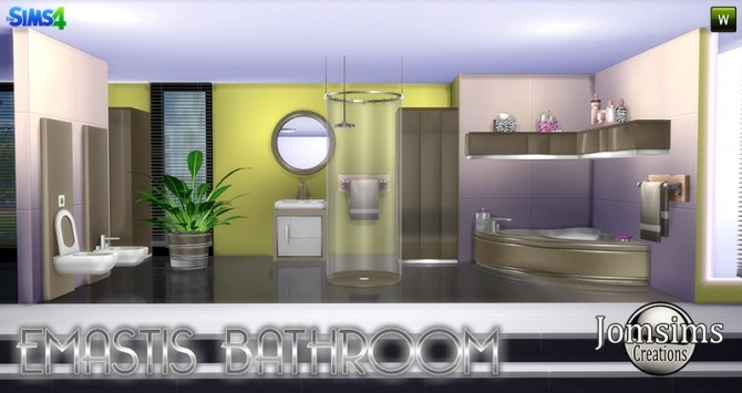 Sims 4 EMASTIS bathroom at Jomsims Creations