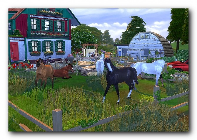 Sims 4 European ranch Green Valley at Architectural tricks from Dalila
