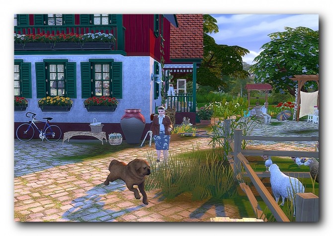 Sims 4 European ranch Green Valley at Architectural tricks from Dalila