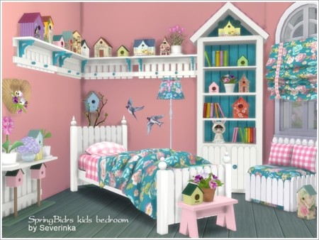 Spring Birds Kids bedroom by Severinka at TSR » Sims 4 Updates