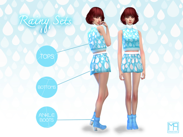 Sims 4 ManueaPinny Rainy set by nueajaa at TSR