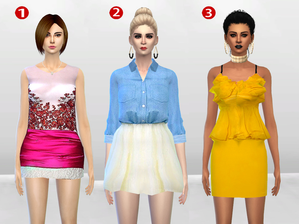 Sims 4 McKenzie Dress Gift Set III by McLayneSims at TSR