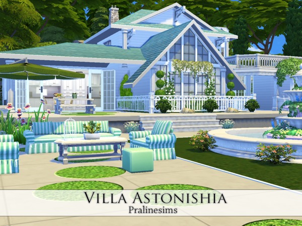 Sims 4 Villa Astonishia by Pralinesims at TSR