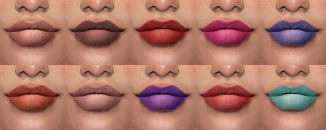 Sims 4 Matte lipstick at Viirinx