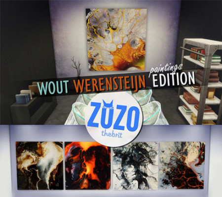 WOUT WERENSTEIJN EDITION  20 original abstract paintings at Zozothebrit Simmer