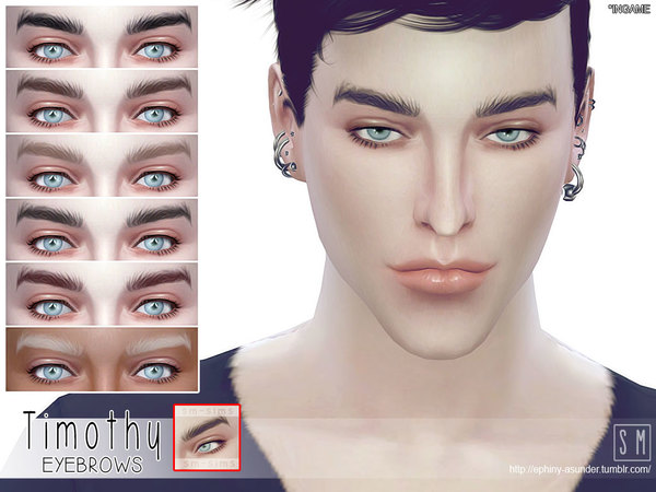 Sims 4 Timothy Male Brows by Screaming Mustard at TSR