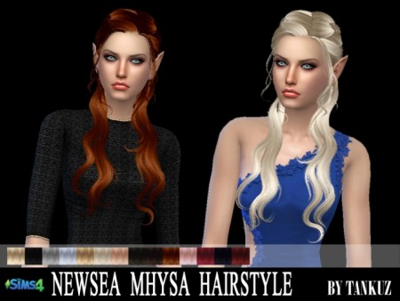 Newsea J214 Mhysa Hairstyle at Tankuz Sims4