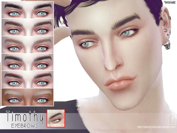 Timothy Male Brows by Screaming Mustard at TSR » Sims 4 Updates