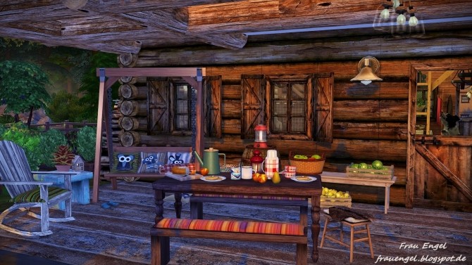 Sims 4 Hunters hut by Julia Engel at Frau Engel