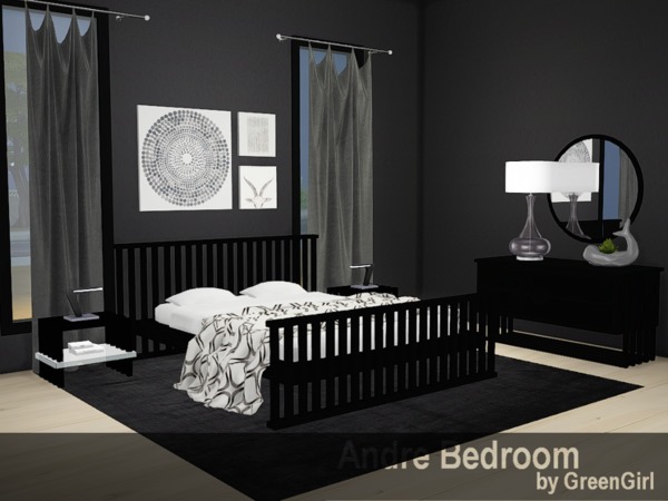 Sims 4 Andre Bedroom by Green Girly100 at TSR