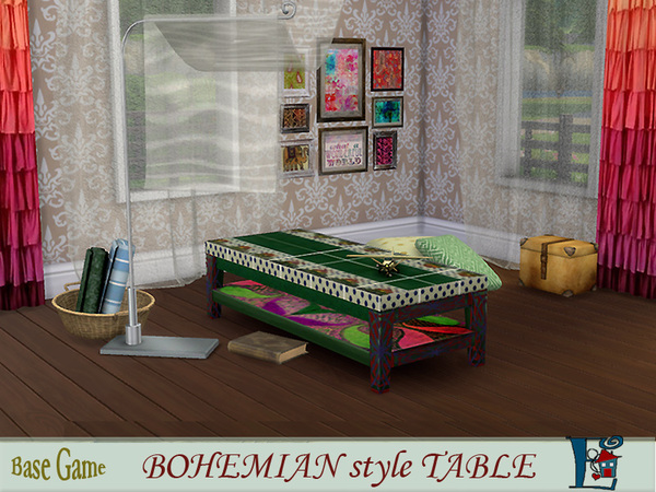 Bohemian Style Tables By Evi At Tsr Sims 4 Updates