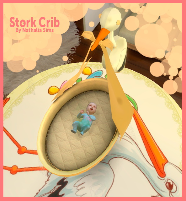 Sims 4 Stork Crib Conversion 2t4 at Nathalia Sims
